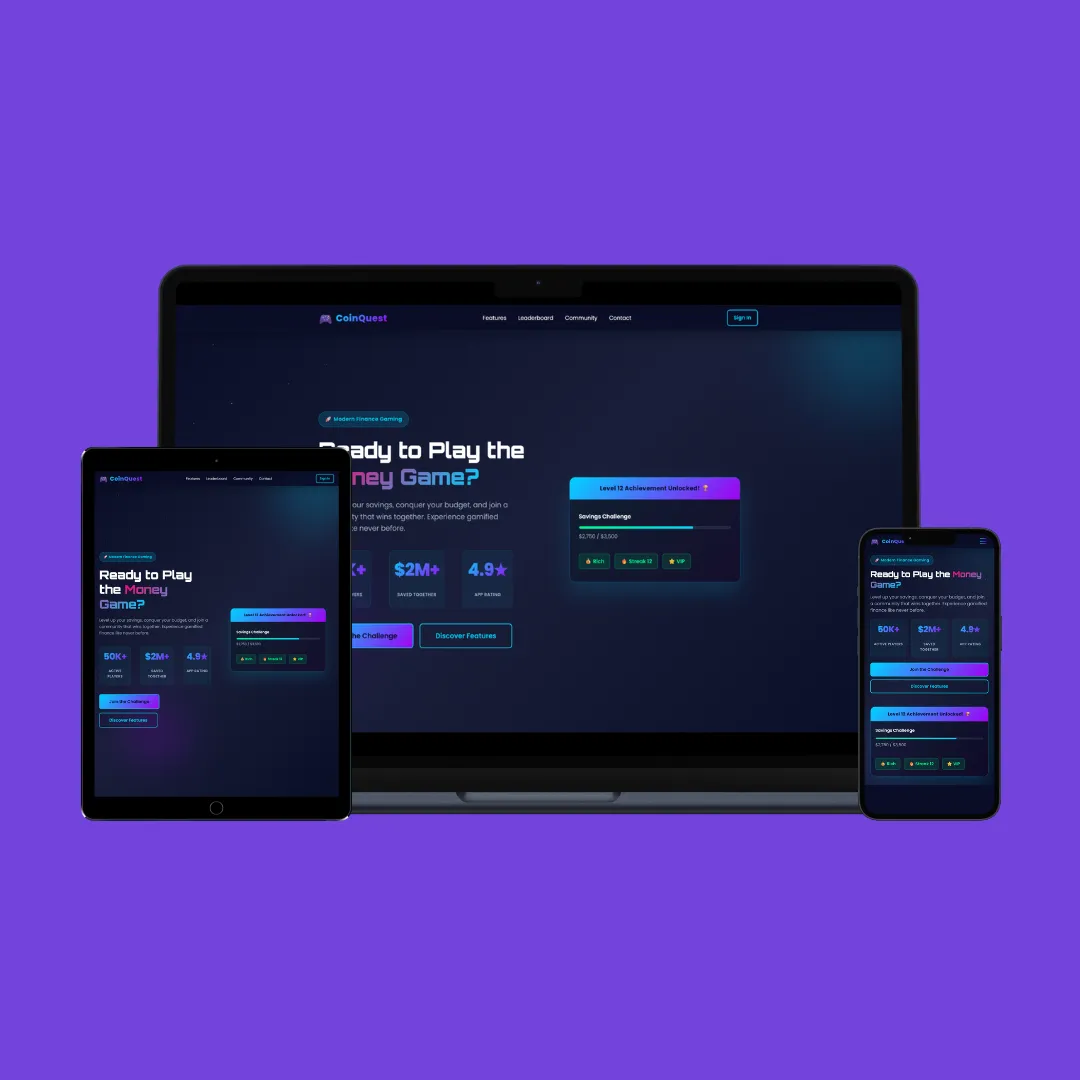 CoinQuest — Gamified Finance