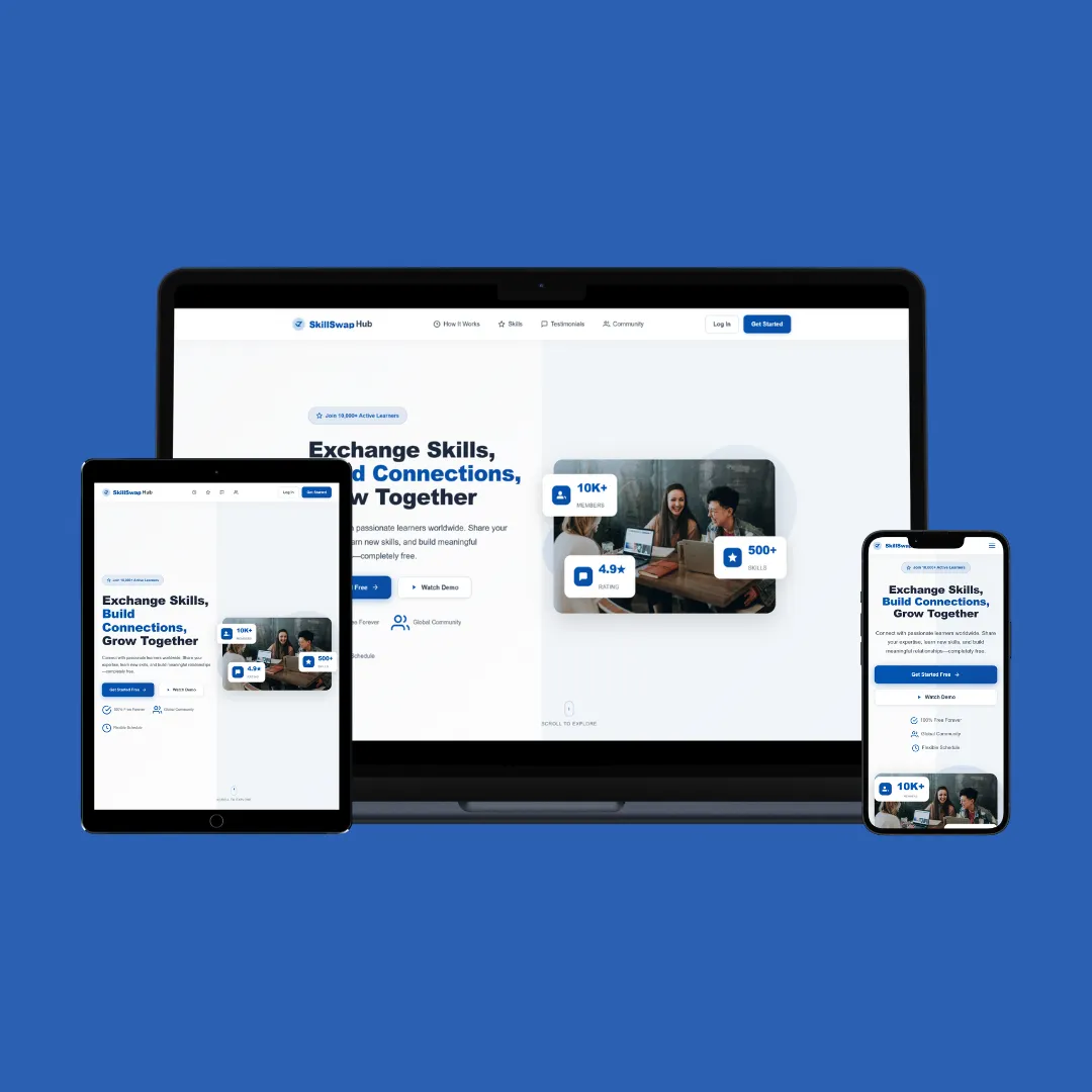 SkillSwap Hub — Community / Skill Exchange